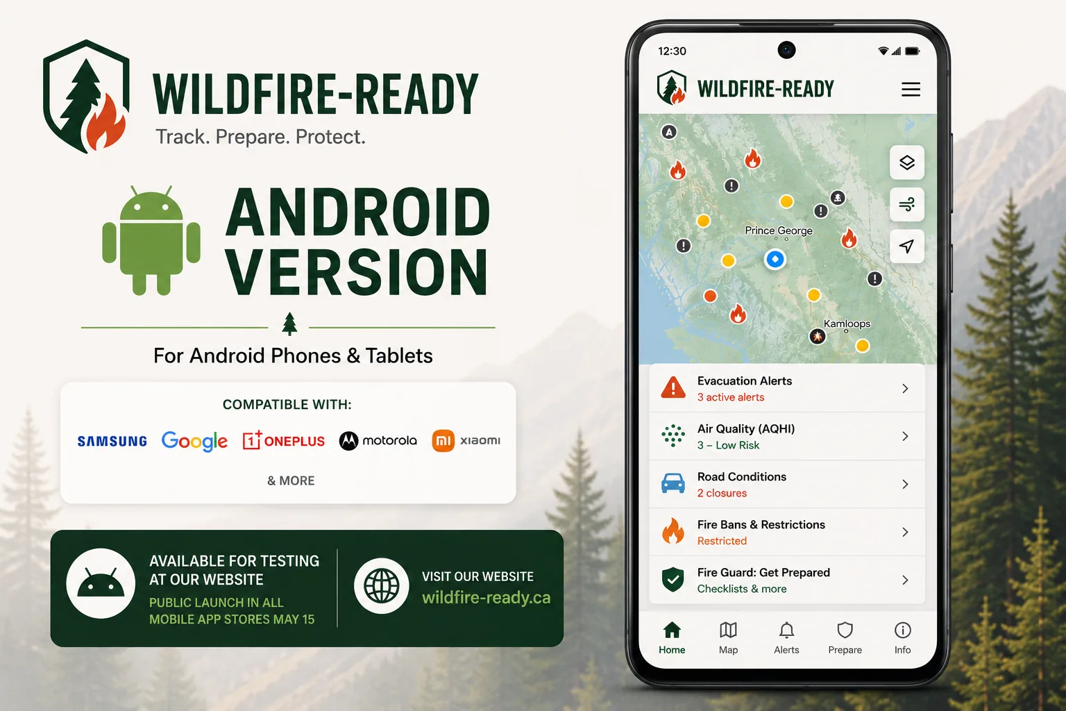 WildFire-Ready Android application on Google Play
