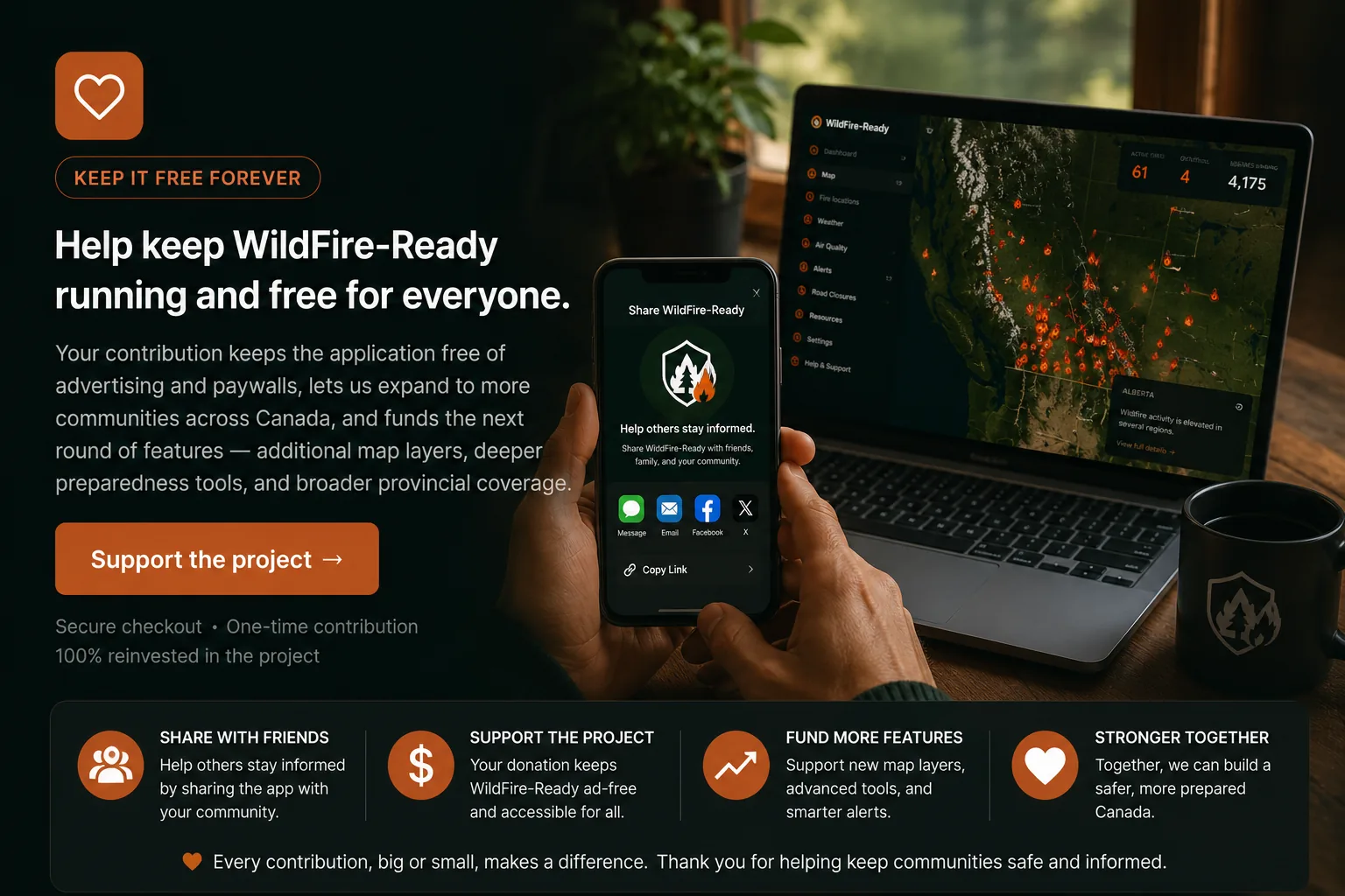 Help keep WildFire-Ready running and free for everyone